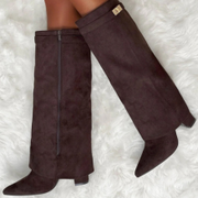 Botas altas efecto ante elegantes