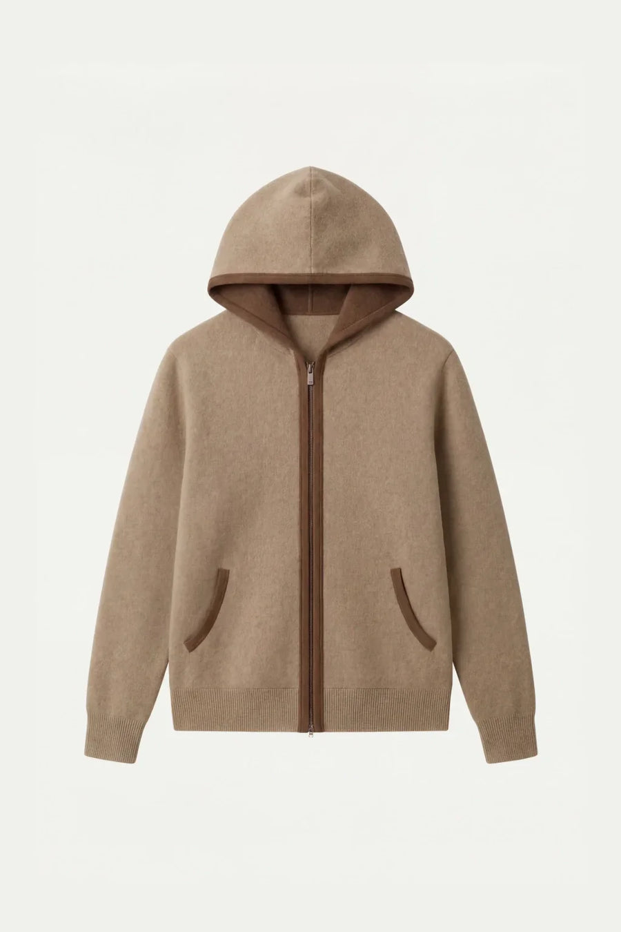 Santoni Extrafine Hoodie Cream