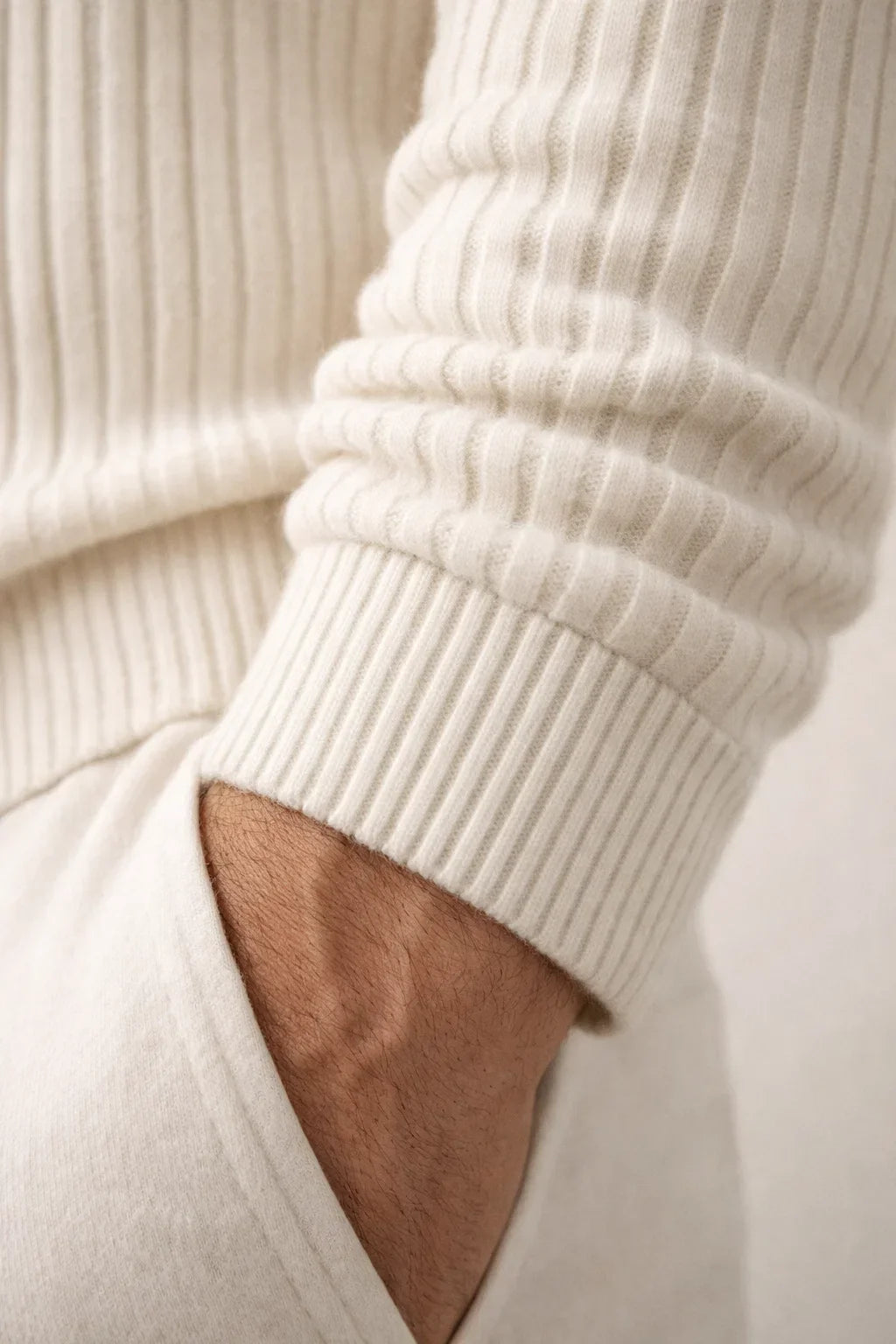 Enrico Knit Vest Ivory