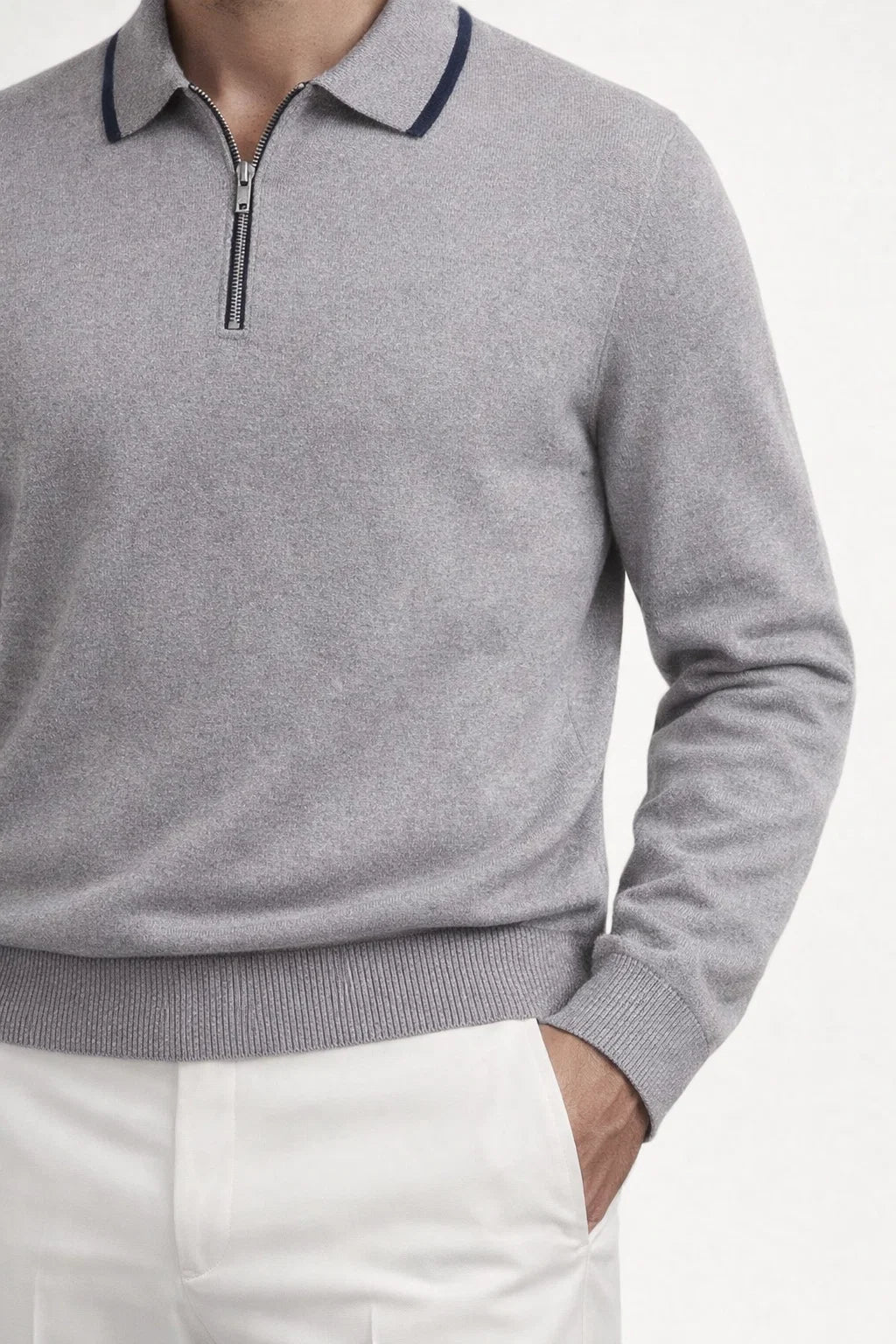 Extrafine Grey City Polo